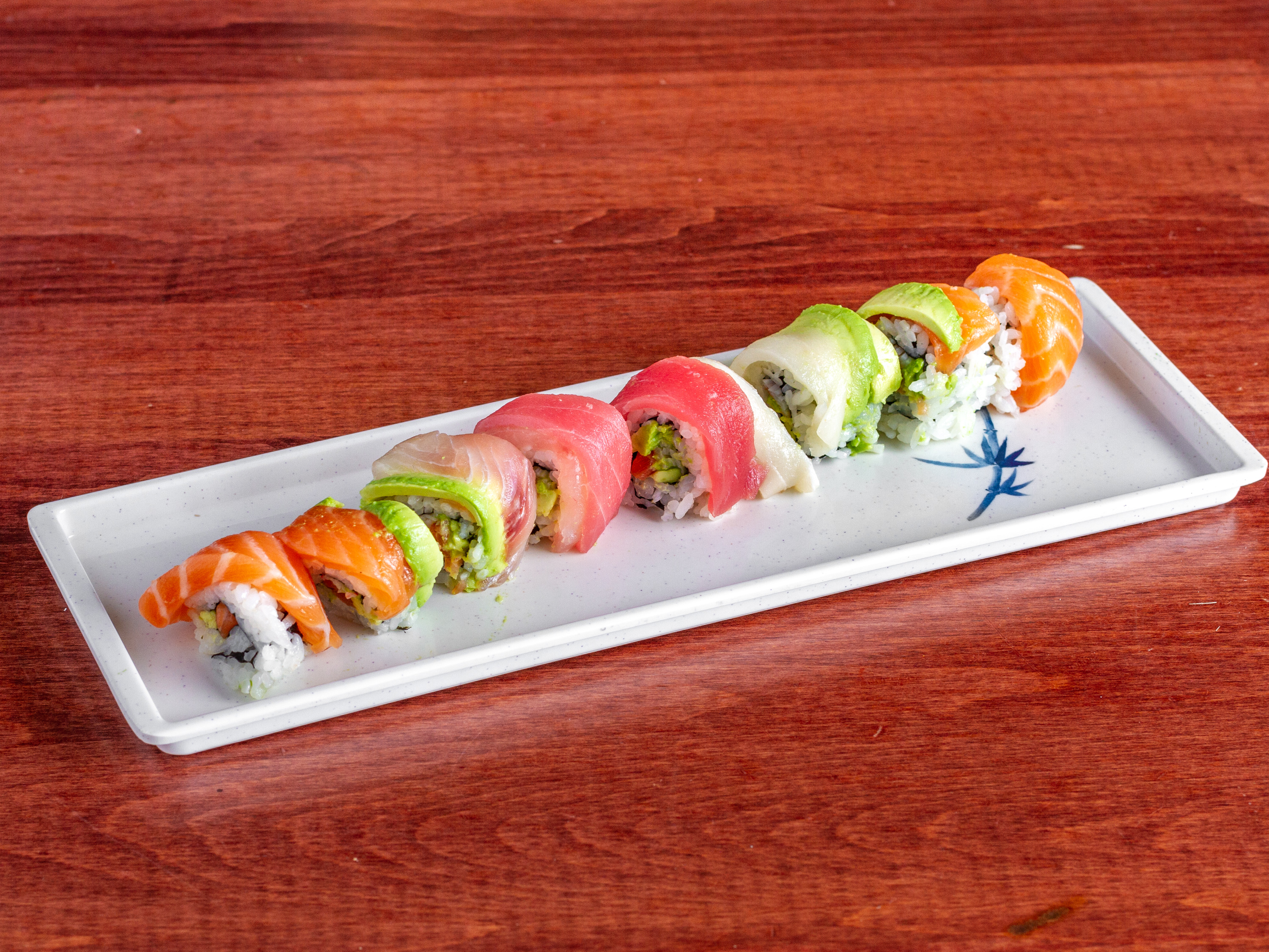 Order Rainbow Roll food online from Tony Japanese Restaurant store, Sykesville on bringmethat.com
