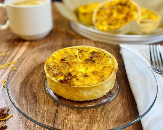 Order Bacon / cheddar quiche food online from La Belle French Bakery store, Thornton on bringmethat.com