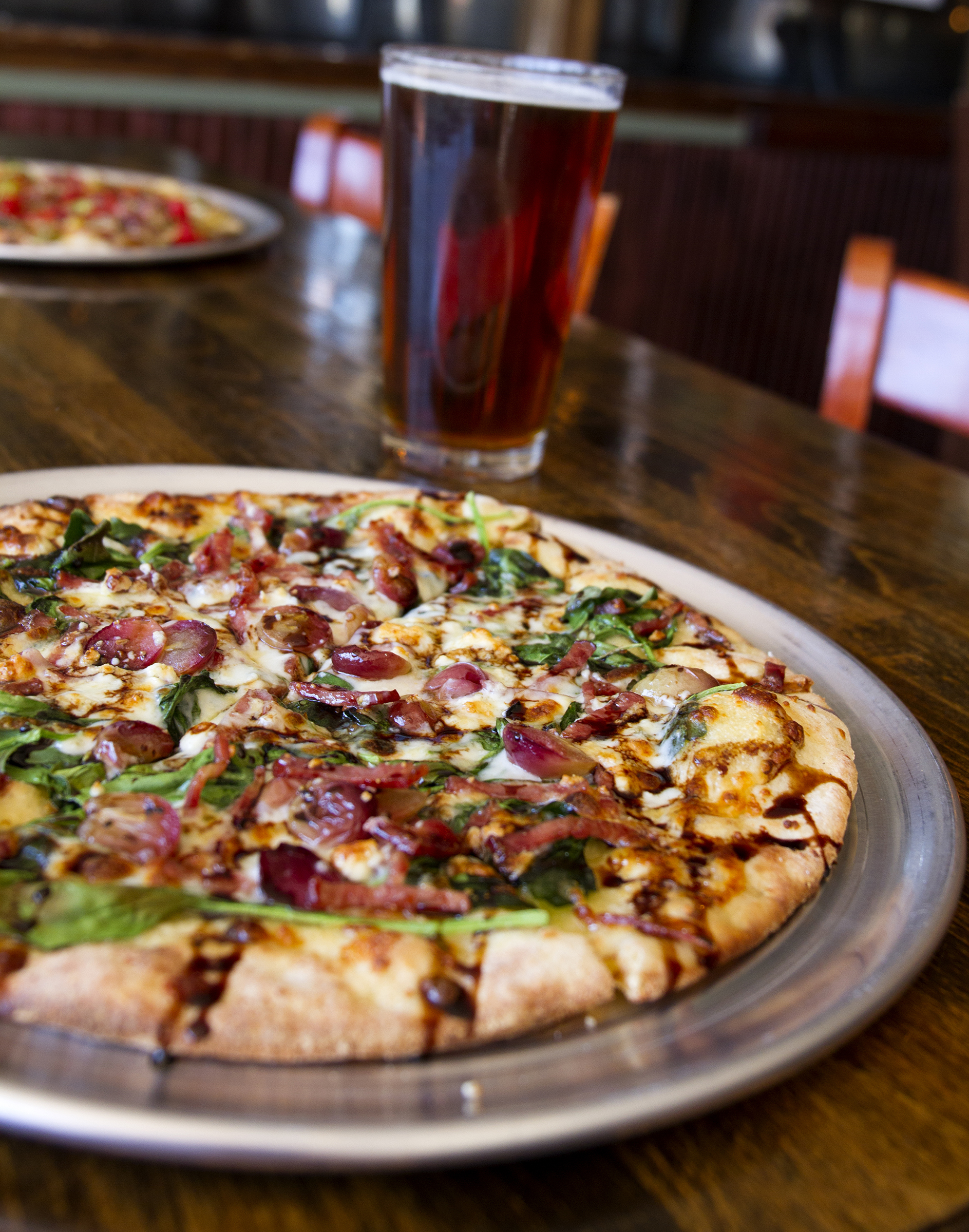 Order 10" Bacon Bleu Pizza food online from Beaver Street Brewery store, Flagstaff on bringmethat.com