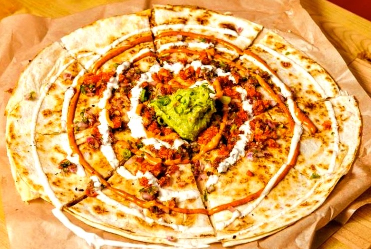 Order Large Kimchi Goat Cheese Quesadilla food online from Kimchi grill store, Brooklyn on bringmethat.com
