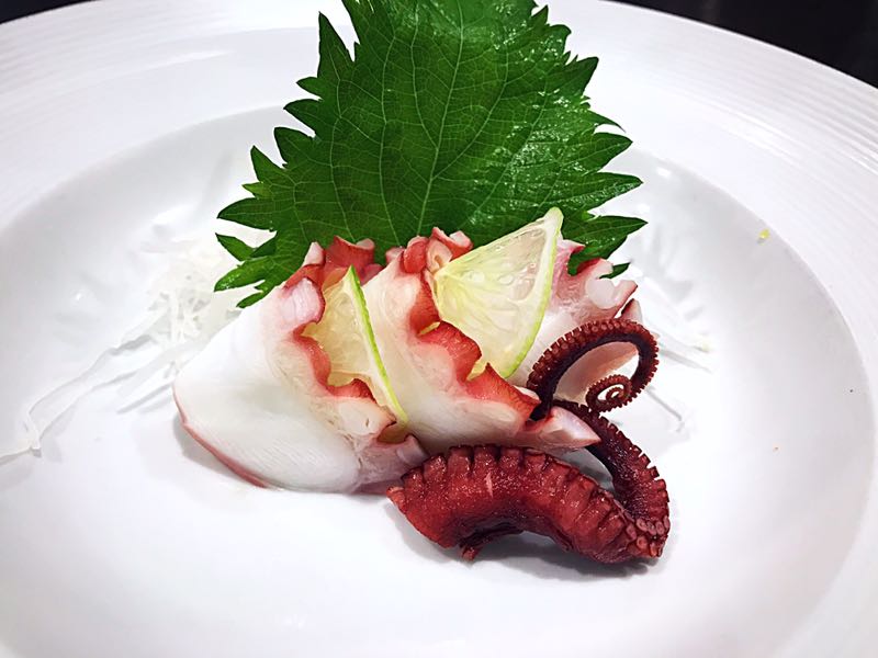 Order S14. 3 Pieces Octopus Sashimi a la Carte food online from Sushi Bang Bang store, Austin on bringmethat.com