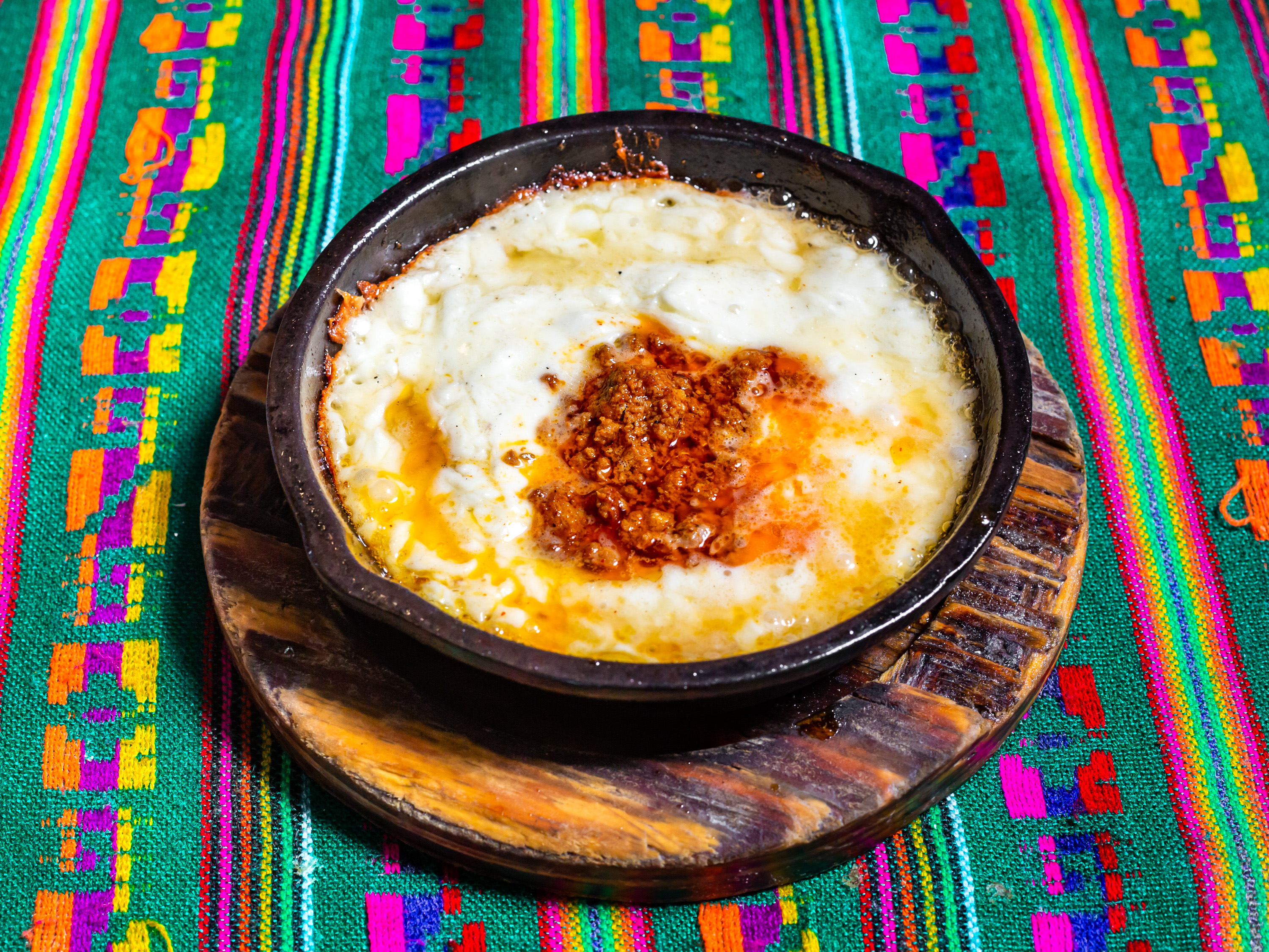 Order Queso Fundido food online from Mi Pueblito Restaurant Bar & Grill store, Brownsville on bringmethat.com