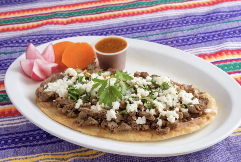 Order Huaraches food online from Tacos Manzano store, North Hollywood on bringmethat.com