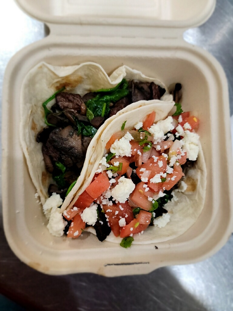 Order 2 Entraña tacos food online from El paso mexican grill store, Brooklyn on bringmethat.com