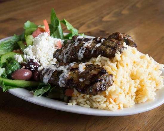 Order Kafta Shish Kabobs Combo Plate food online from South End Pita store, Boston on bringmethat.com
