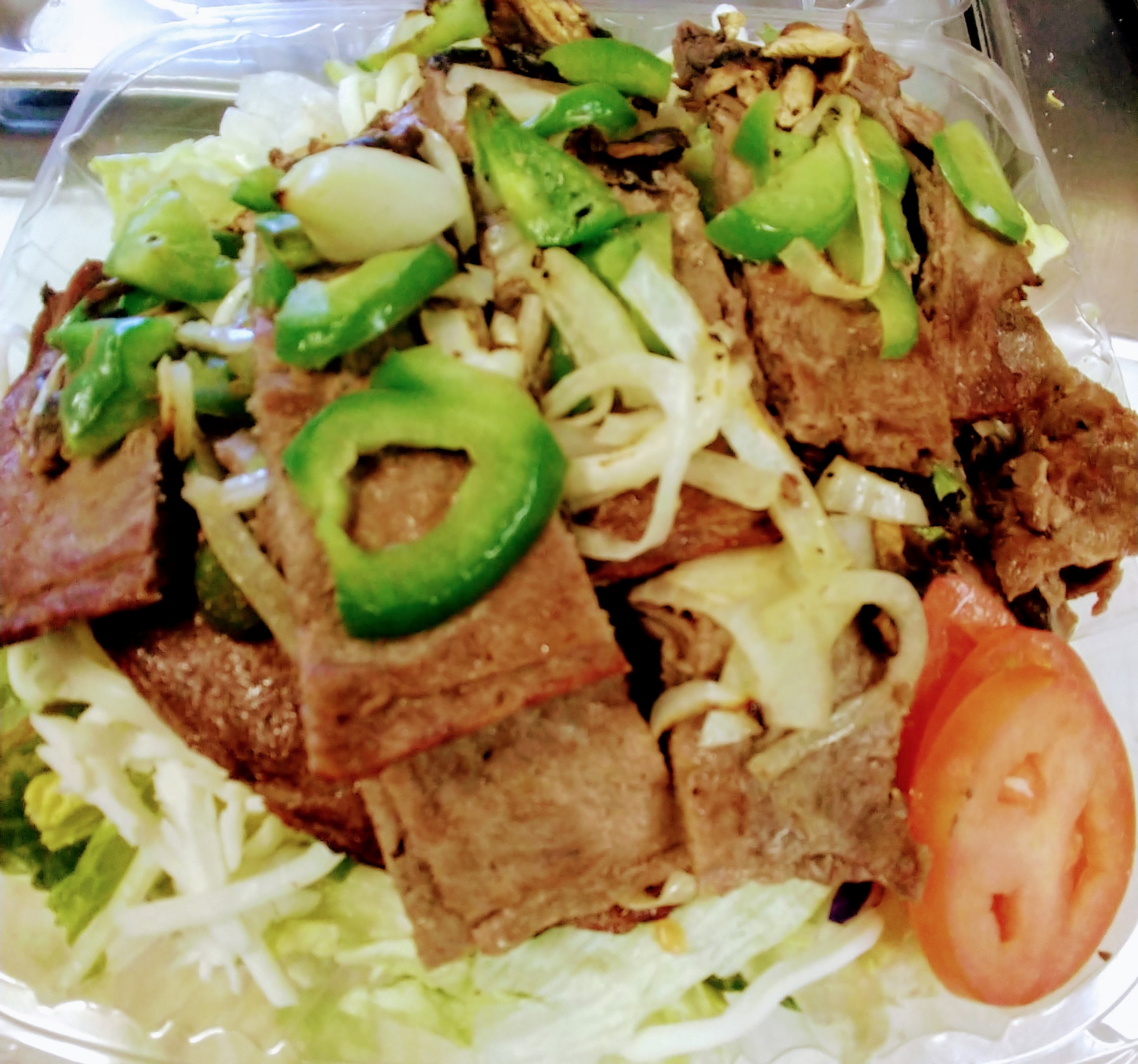 Order Philly Cheesesteak Salad food online from Best Pizza & Sandwiches store, Willoughby on bringmethat.com