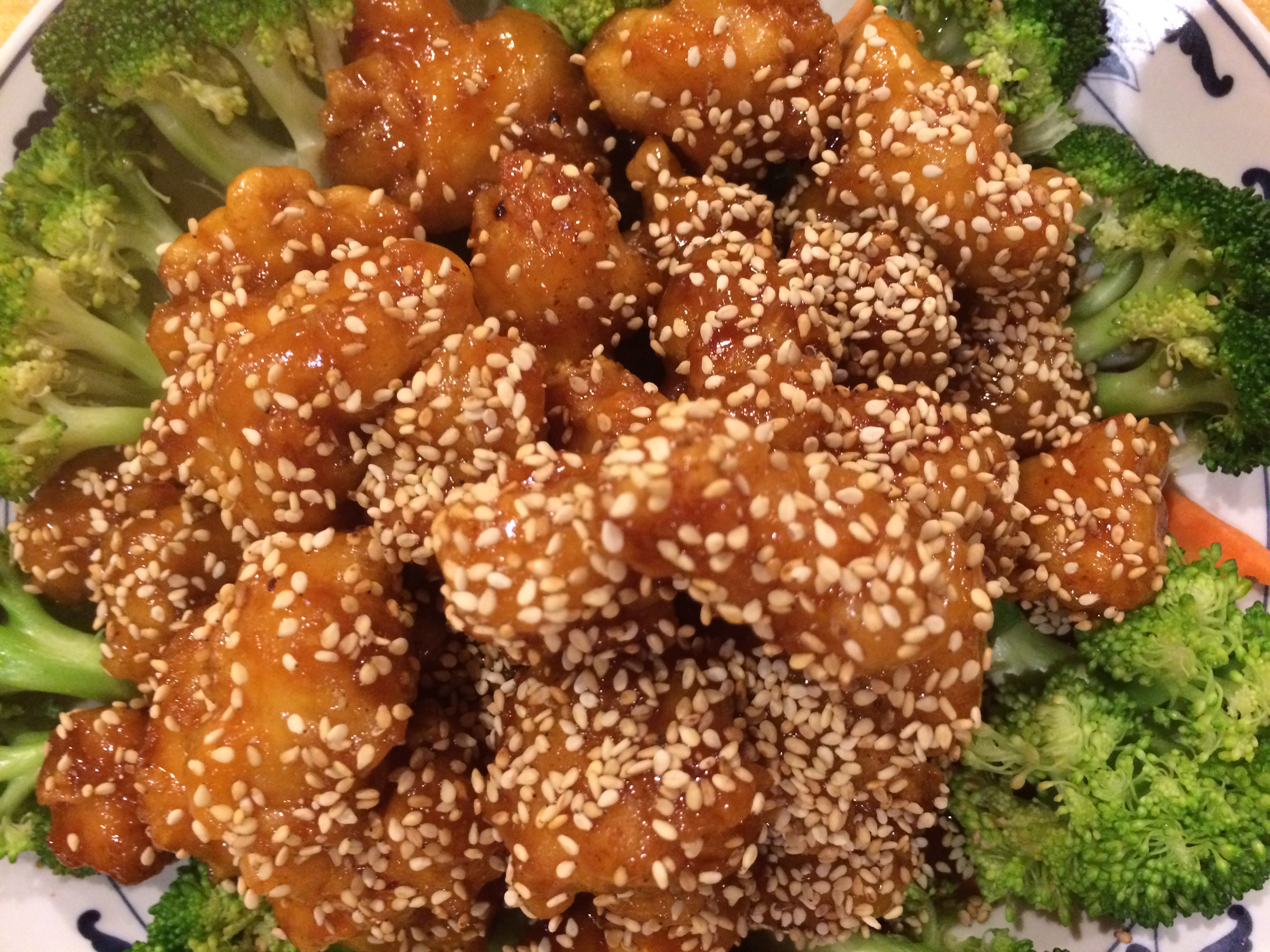Order 2. Sesame Chicken 芝蔴雞 food online from Banana Leaf store, Cary on bringmethat.com