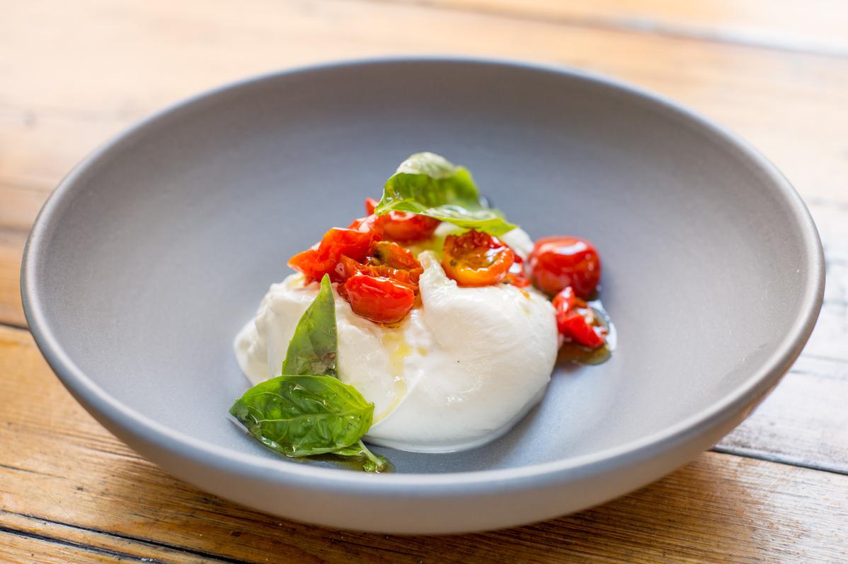 Order Confit Tomato and Burrata food online from Milkflower store, Astoria on bringmethat.com