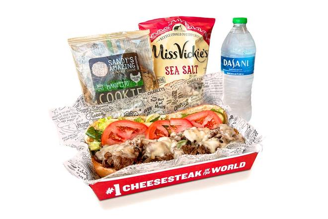 Order Steak Cheesesteak Boxed Meal food online from Charleys Cheesesteaks store, Egg Harbor Township on bringmethat.com