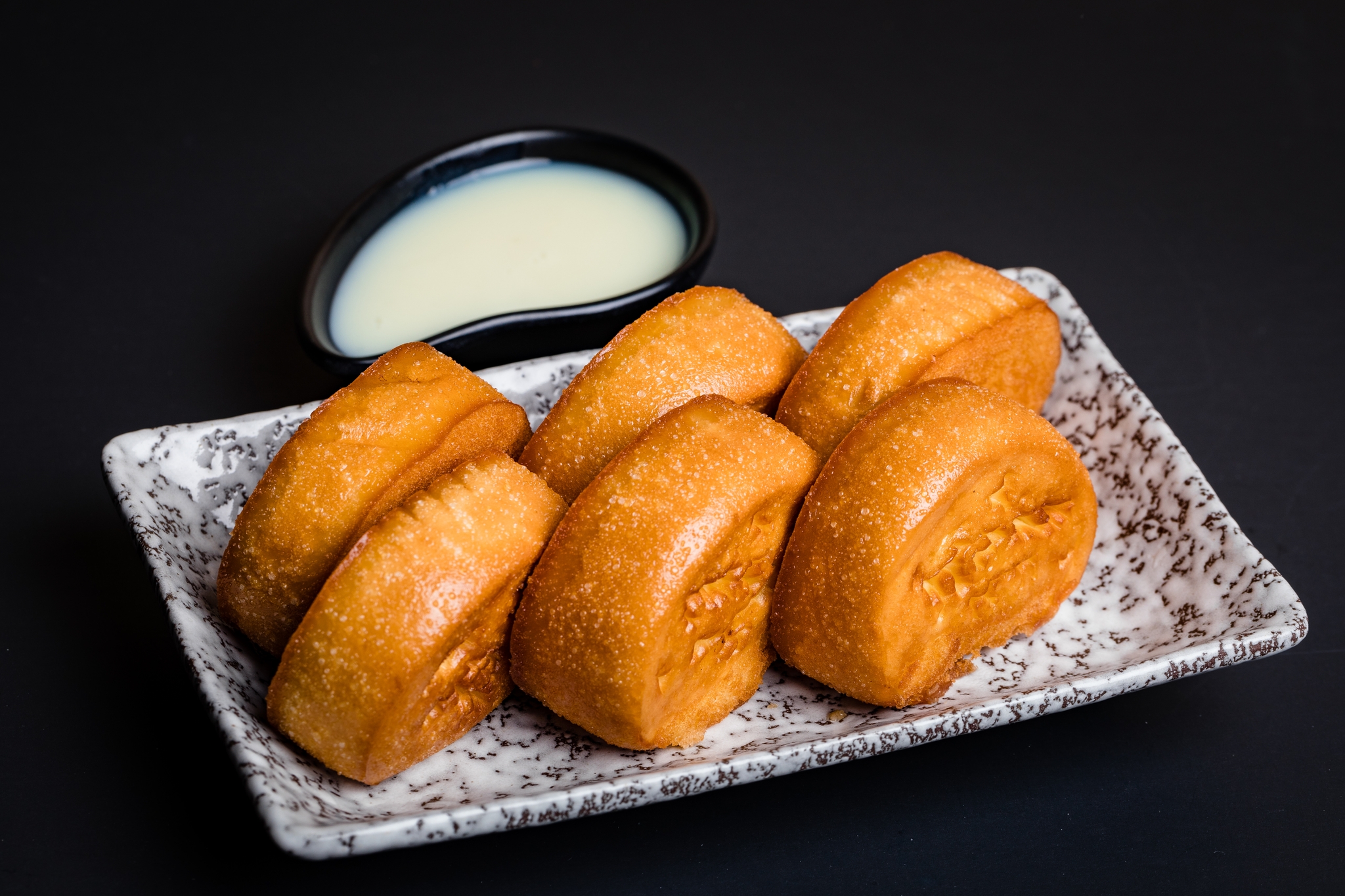 Order Deep Fried Golden Bun with Condensed Milk food online from 19 Gold store, Seattle on bringmethat.com