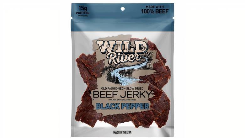 Order Wild River Black Pepper Old Fashioned Beef Jerky food online from Mac On 4th store, Alton on bringmethat.com