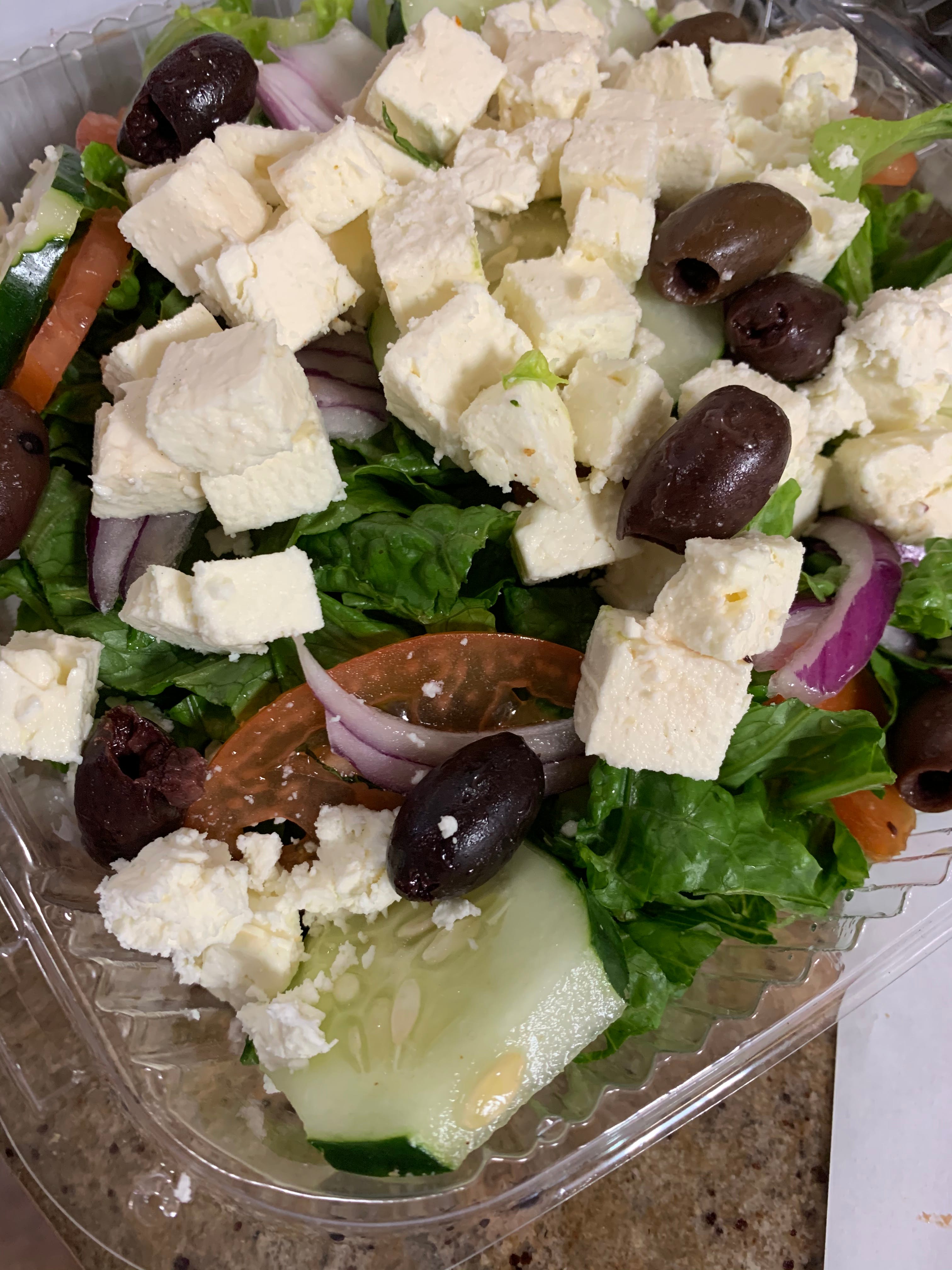 Order Greek Salad - Salad food online from Giovannelie Restaurant store, New Brunswick on bringmethat.com