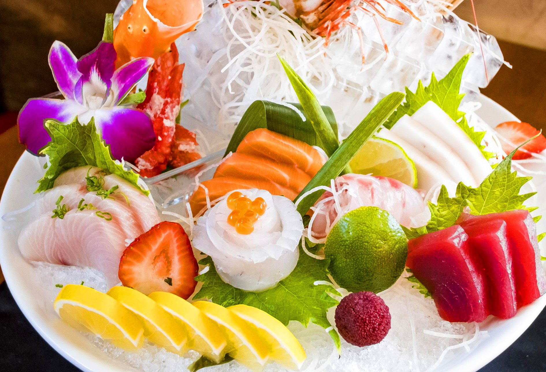 Order Sashimi Deluxe Meal food online from Sake Roll Sushi store, Glendora on bringmethat.com