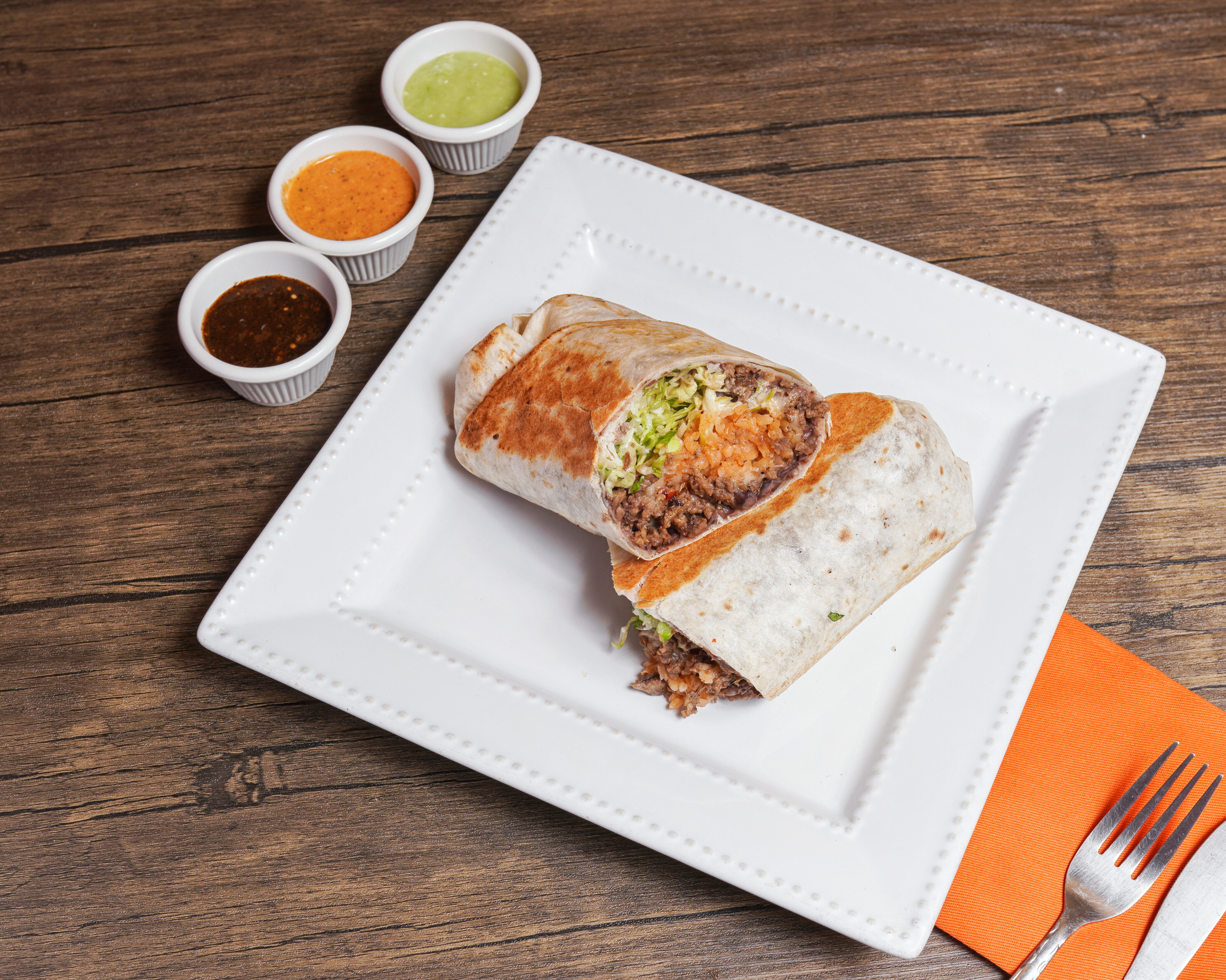 Order Burrito food online from Totopos Mexican Restaurant store, Naperville on bringmethat.com