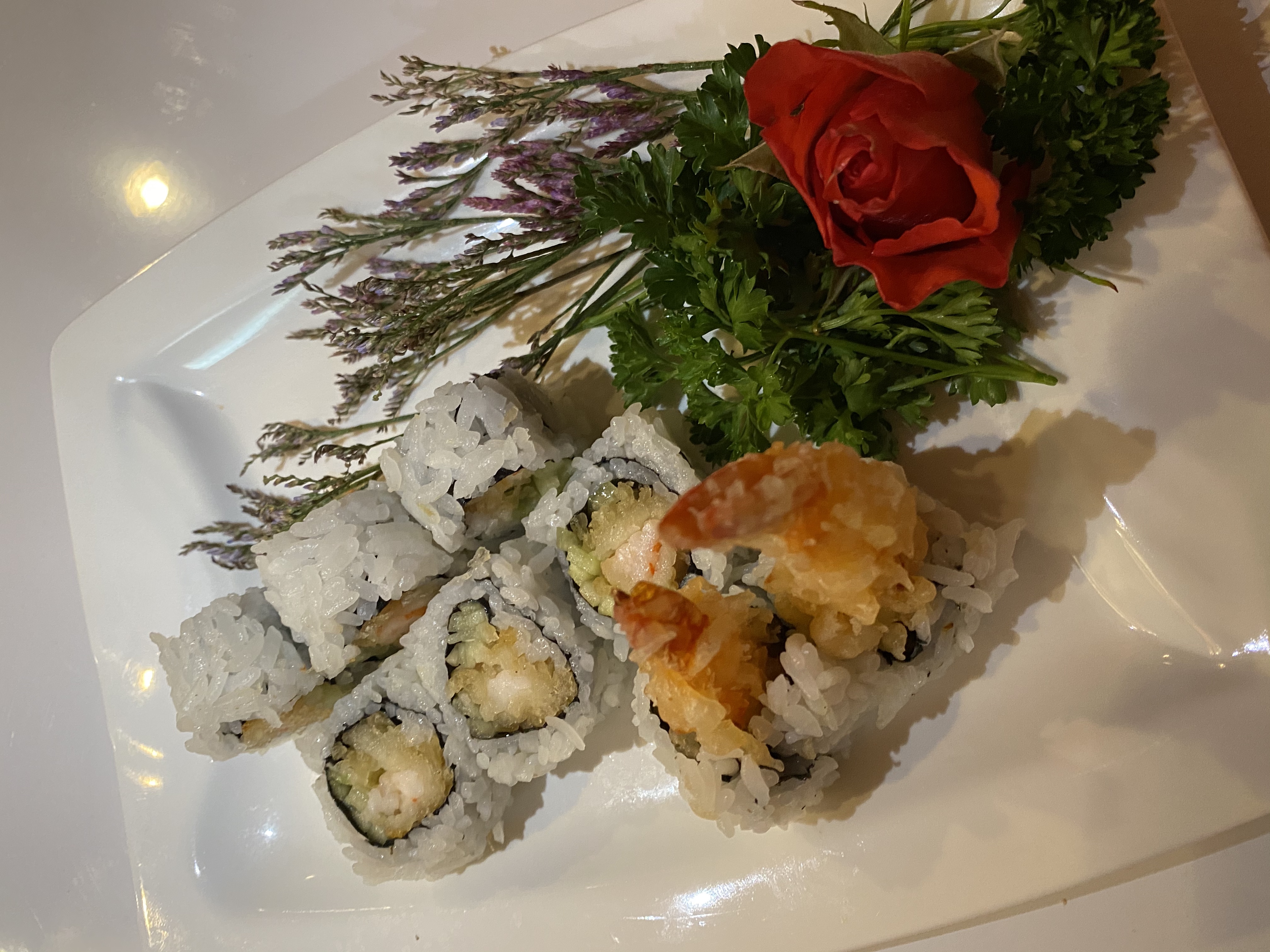 Order Shrimp Tempura Roll food online from Kyoto Japanese Restaurant store, Cincinnati on bringmethat.com