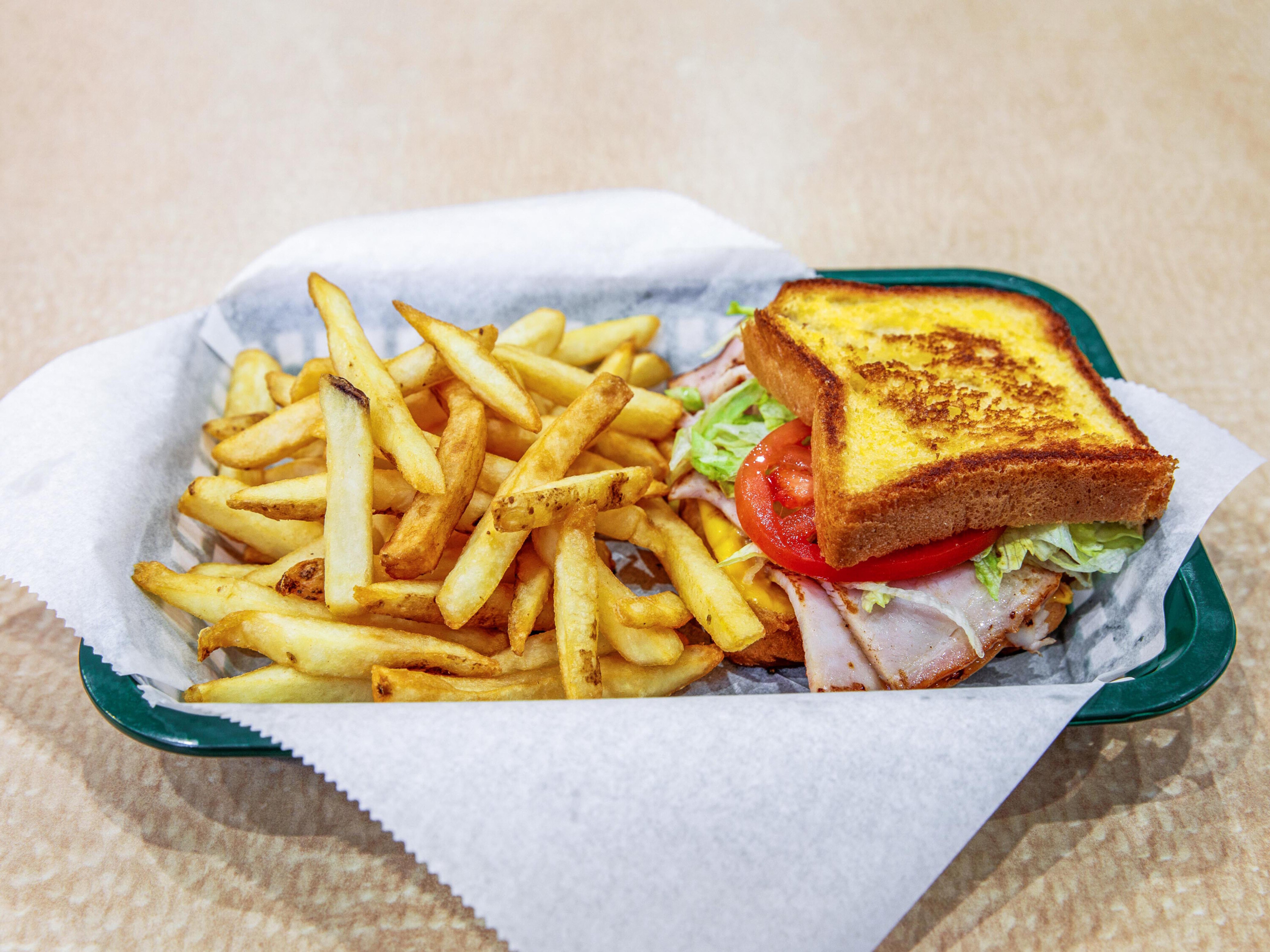 Order Grilled Smoked Turkey Club Sandwich food online from The Burger Place store, Minneapolis on bringmethat.com