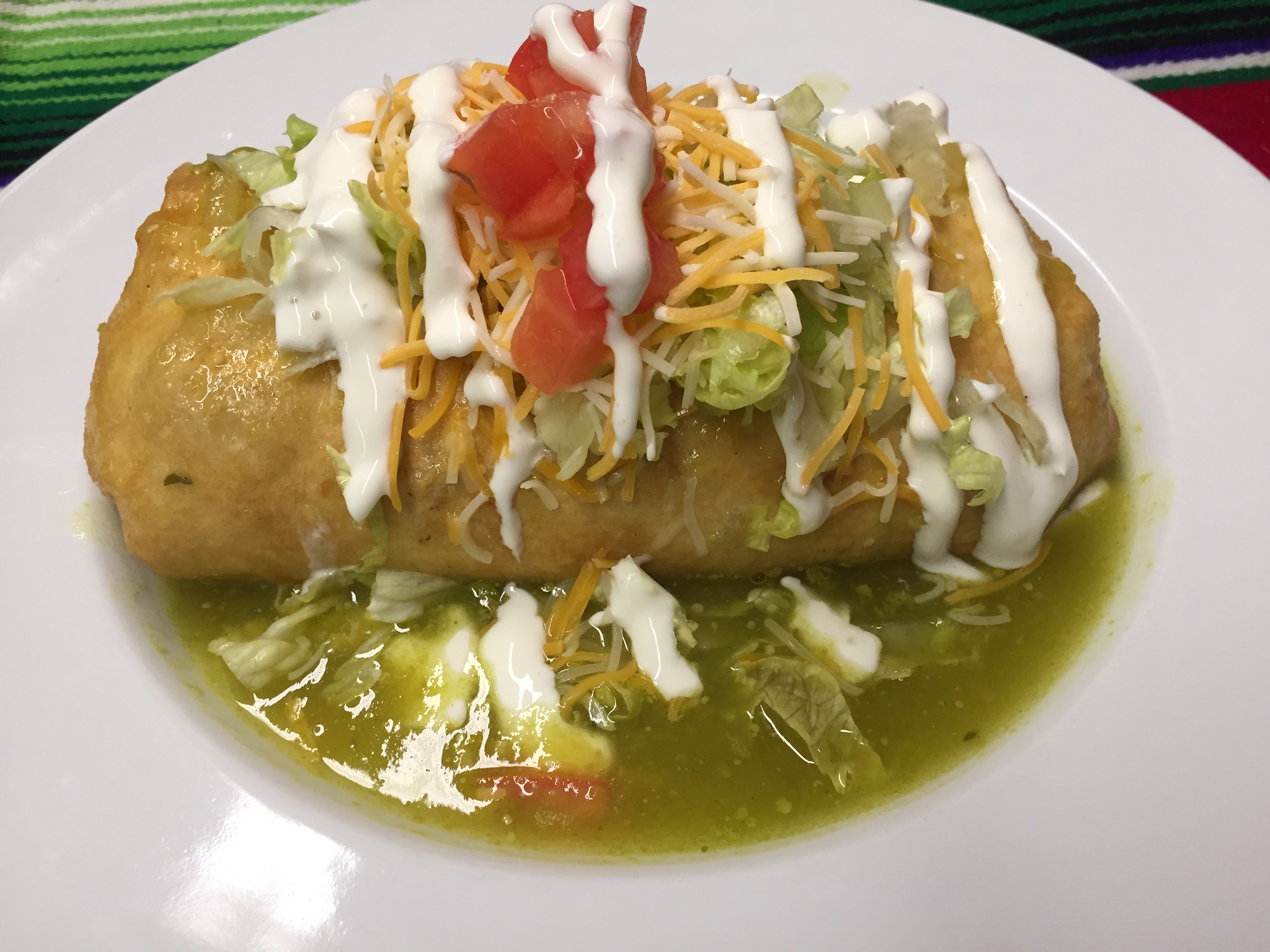 Order CHIMICHANGA (chicken) food online from Montes Cafe store, Seaside Heights on bringmethat.com
