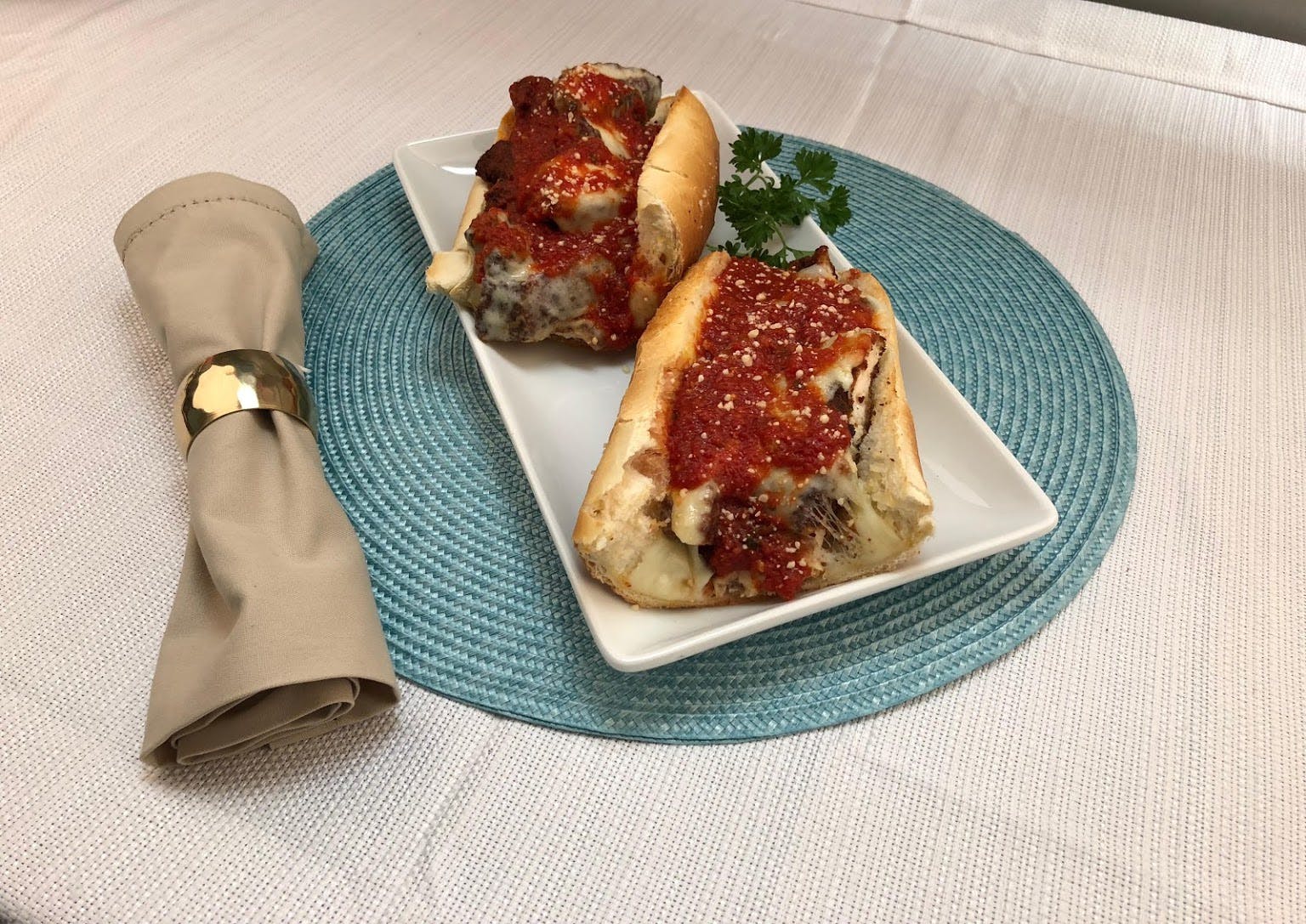 Order Meatball Parmigiana Sub - 6'' food online from Pizza Machine - Hollywood store, Hollywood on bringmethat.com