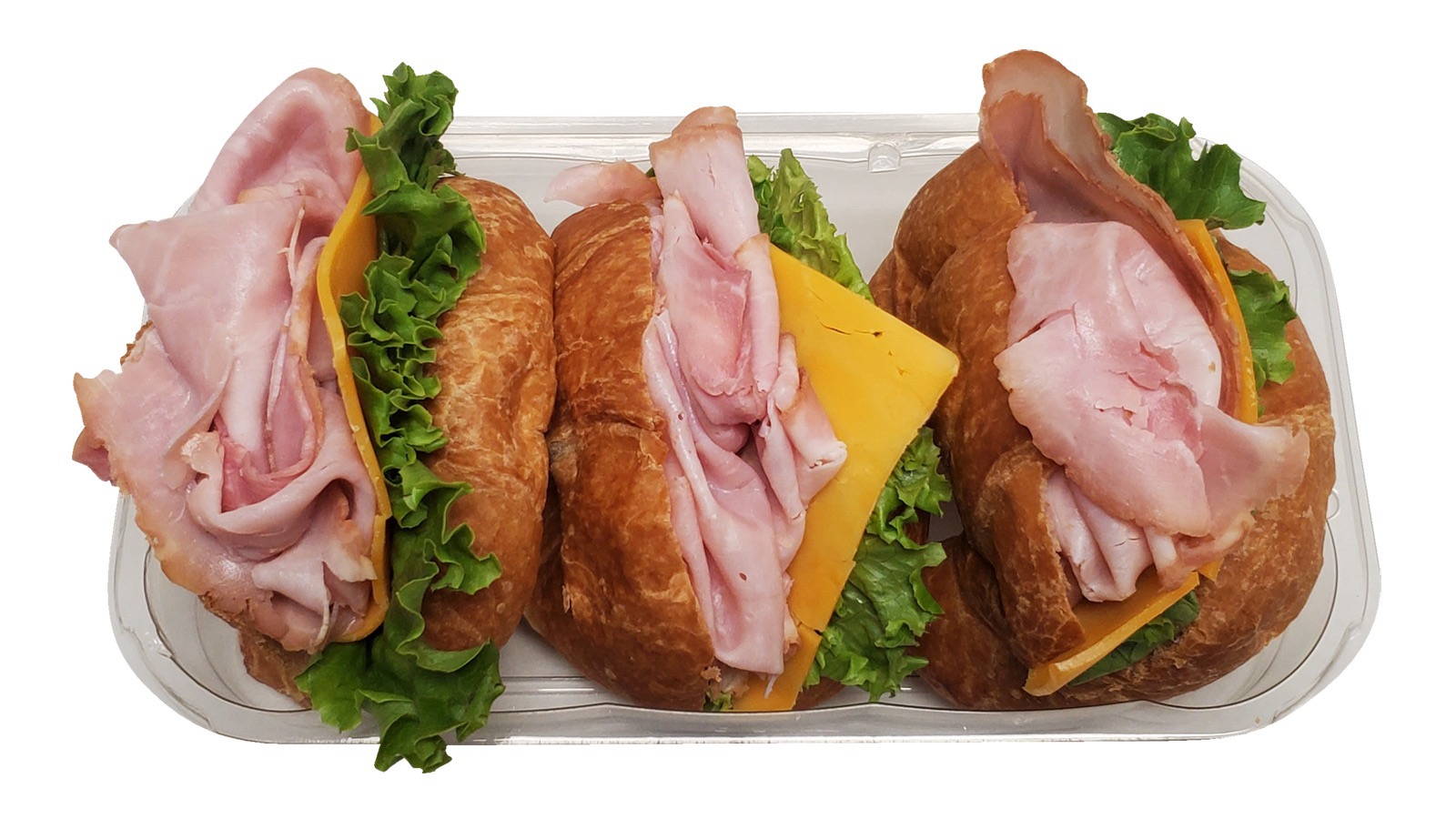 Order Ham Croissant Sandwiches, 3 ct food online from Lucky California store, Santa Rosa on bringmethat.com