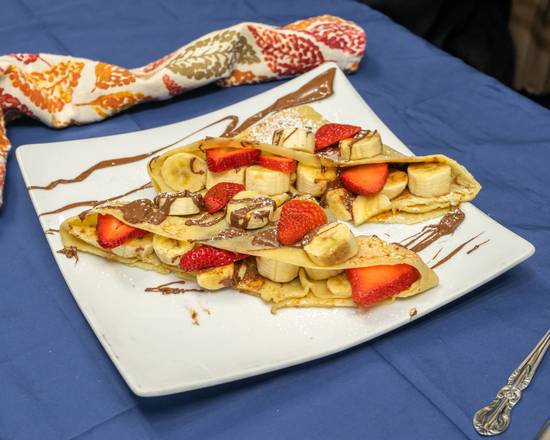 Order Banana, Strawberry and Nutella Crepe food online from Crepe Express store, Houston on bringmethat.com