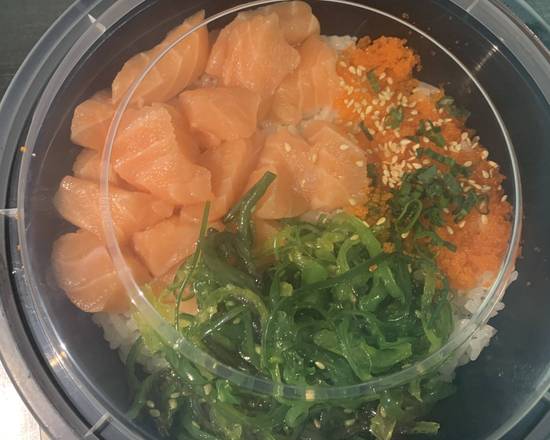 Order Salmon poke bowl  food online from Oishi Japanese Express store, Biloxi on bringmethat.com