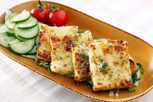 Order Side Grilled Haloumi Cheese. food online from Falafel Boy store, San Francisco on bringmethat.com