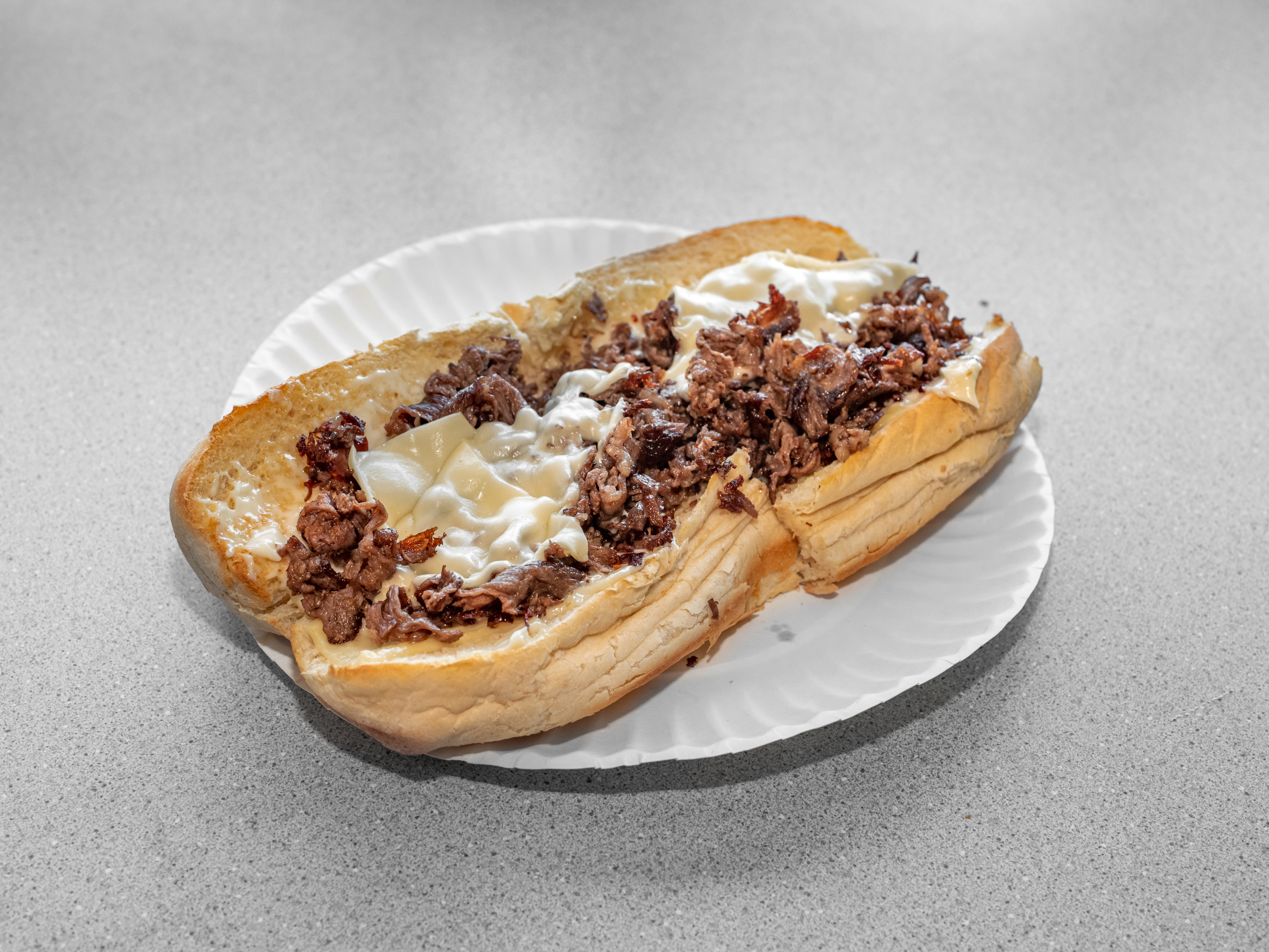 Order Steak and Cheese Sub food online from Georgios House of Pizza store, Carver on bringmethat.com