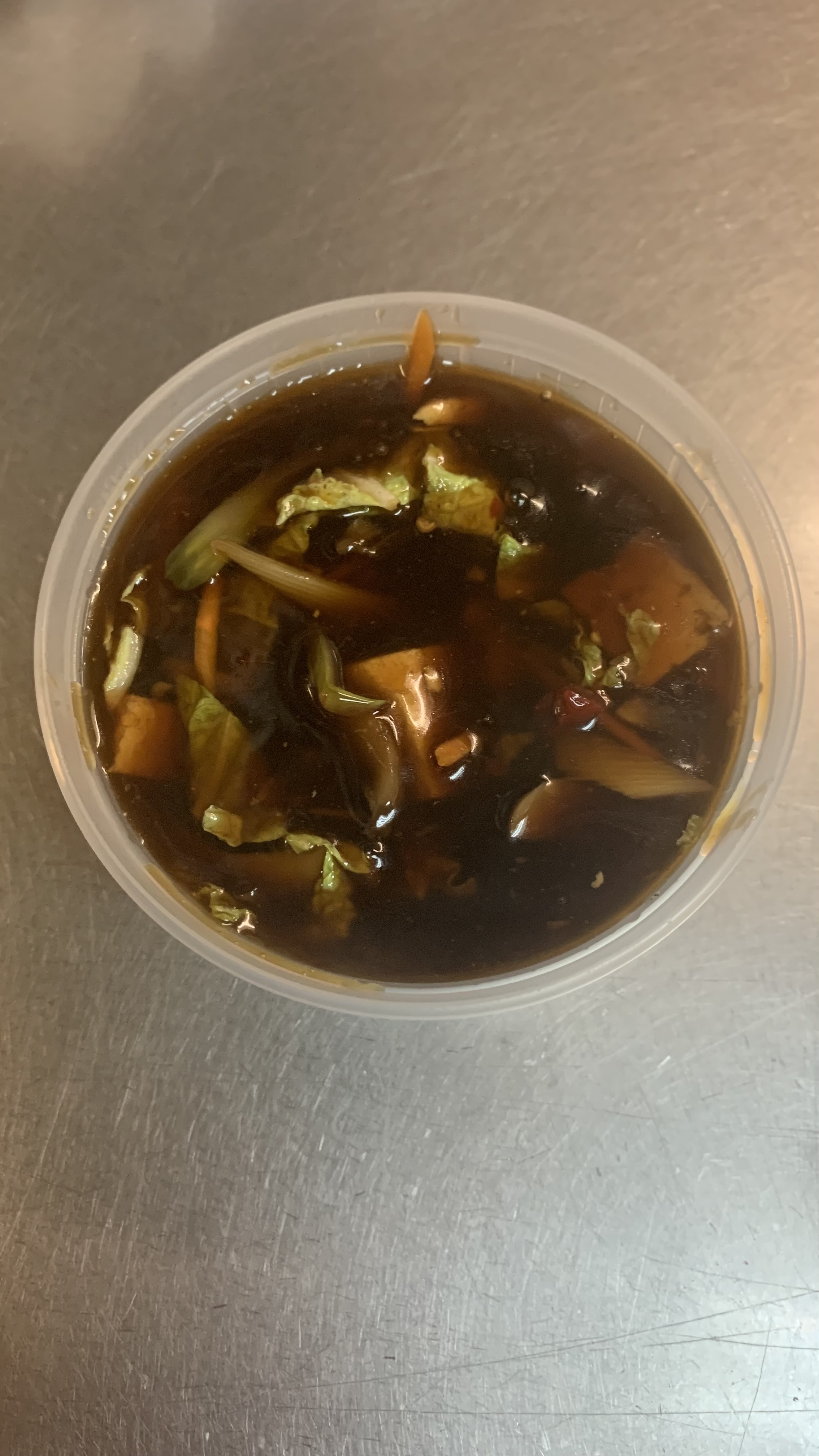 Order 21. Vegetable Hot and Sour Soup food online from Spring House store, Pawtucket on bringmethat.com