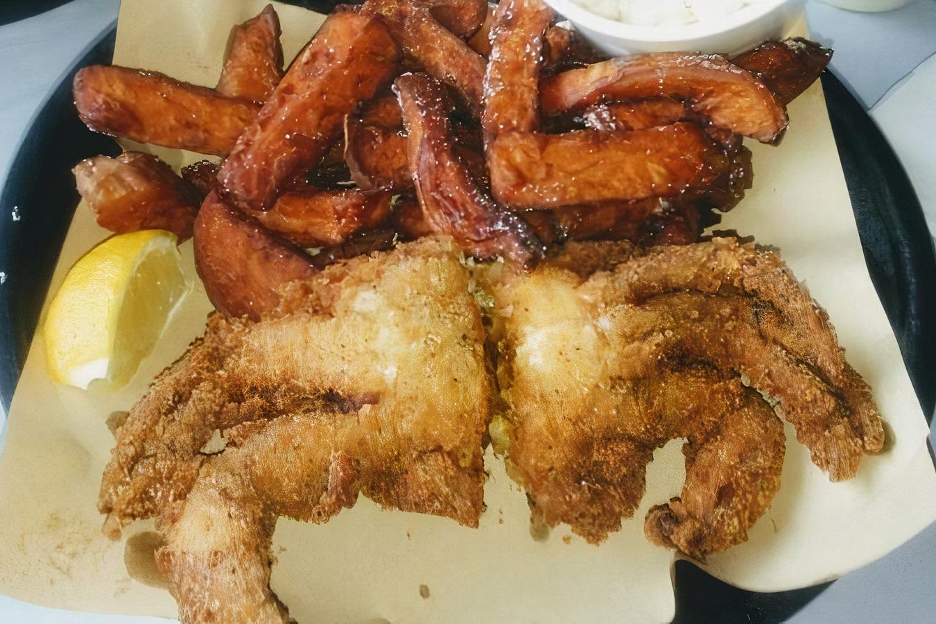 Order Soft Shell Crab Basket food online from Hook & Reel Cajun Seafood store, West Valley City on bringmethat.com