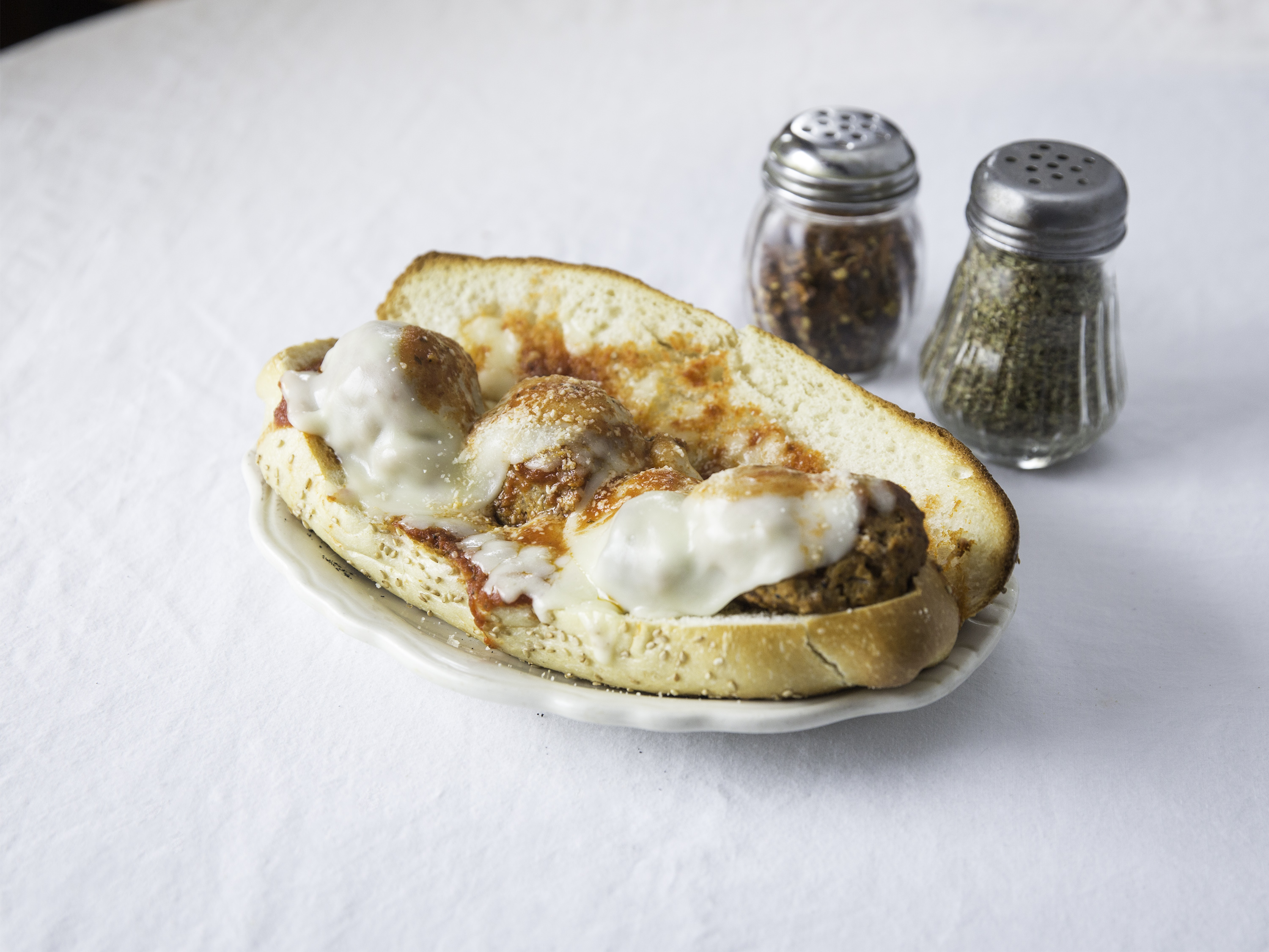 Order Classic Meatball Sandwich food online from Panino Italian Deli store, Brewster on bringmethat.com