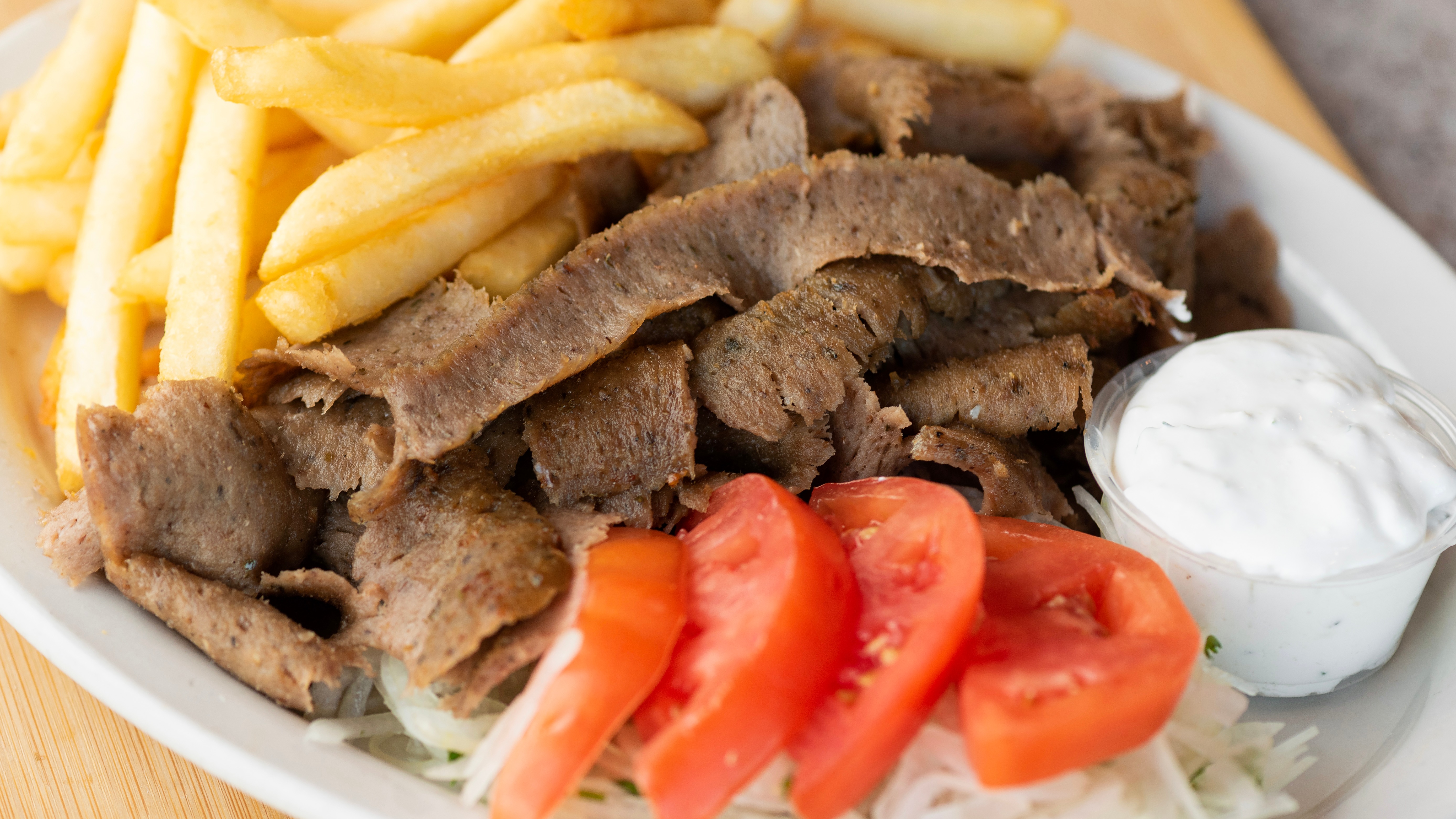 Order Gyros Plate food online from Hubs Chicken Gyros Ribs store, Chicago on bringmethat.com