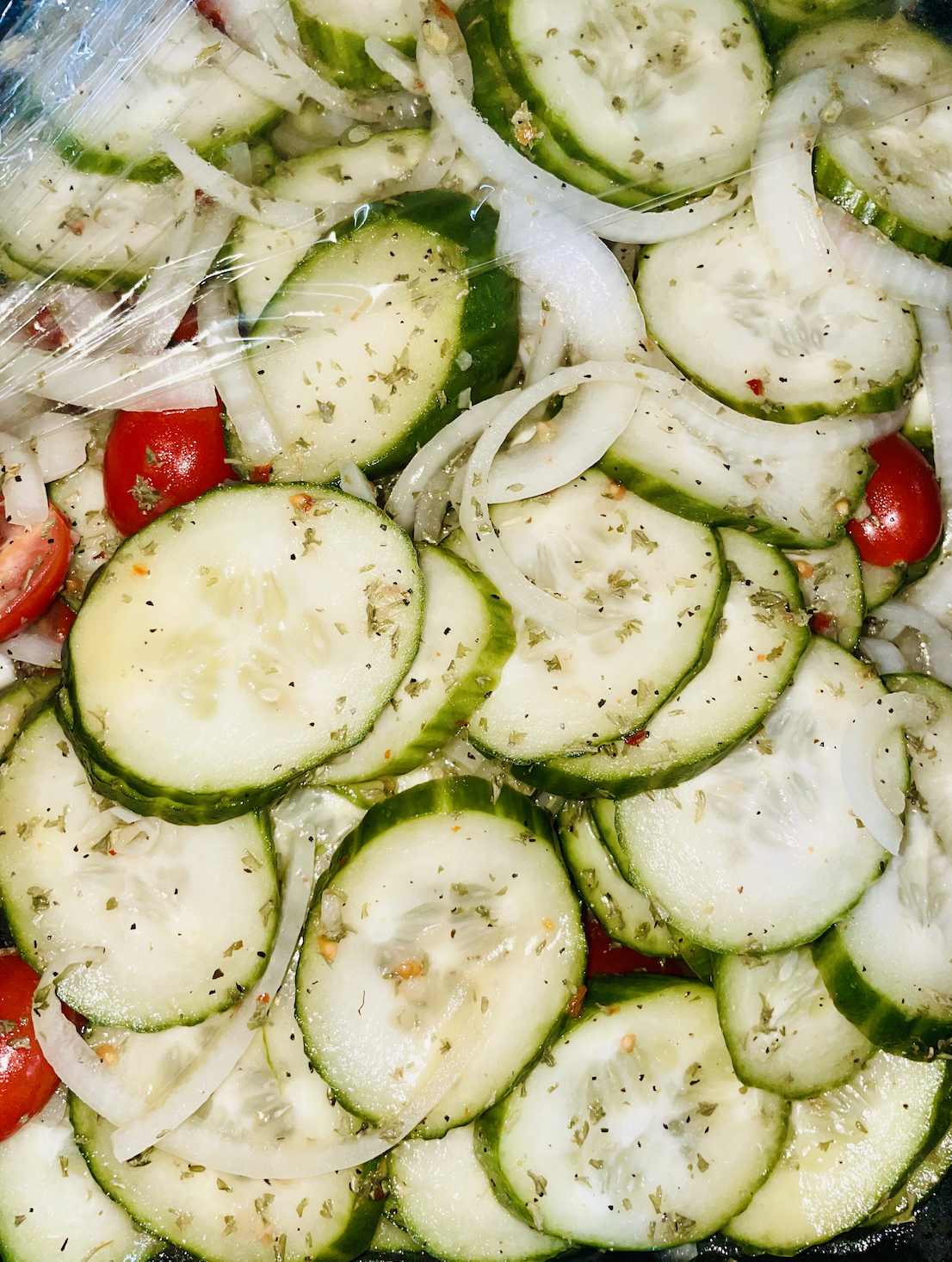 Order 1/2 lb. Cucumber Salad  food online from Bi Rite Supermarket store, Olmsted Falls on bringmethat.com