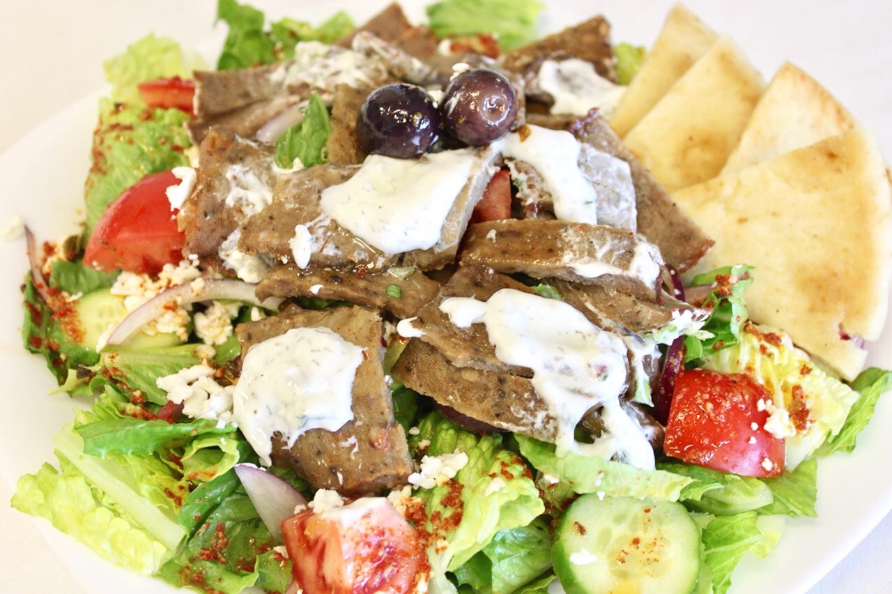 Order Gyro Salad food online from Greek Bistro store, Henderson on bringmethat.com