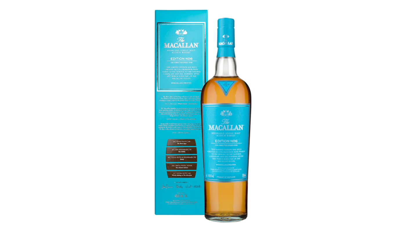 Order The Macallan Edition No. 6 750ml Bottle food online from Dimension Liquor store, Lake Forest on bringmethat.com