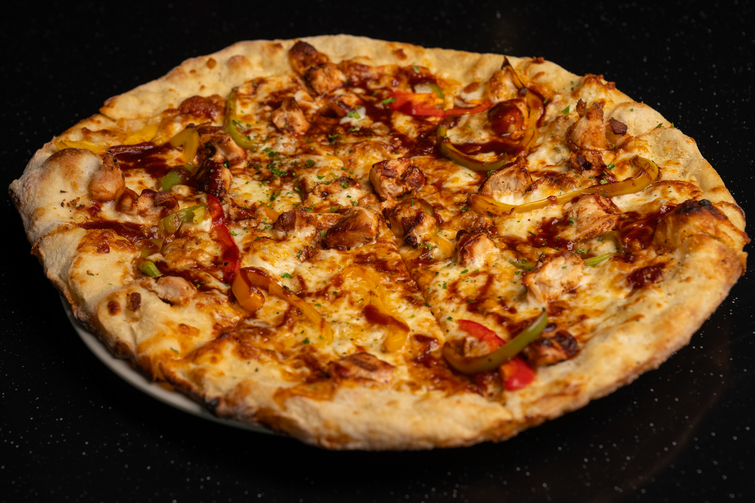 Order BBQ Chicken Pizza food online from Becca's Restaurant store, Las Vegas on bringmethat.com