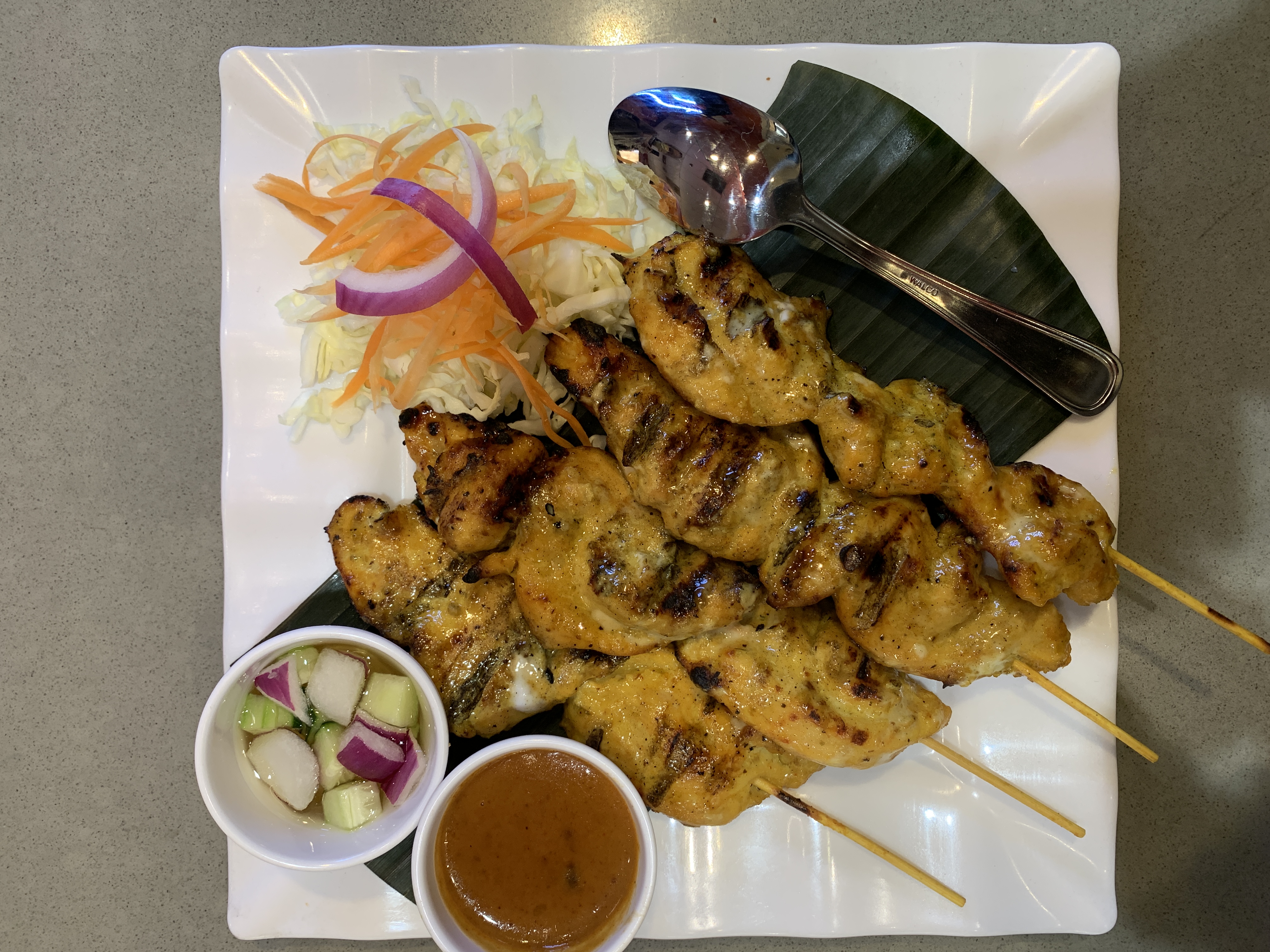 Order Chicken Satay food online from Khaokang Thai Kitchen store, Mountain View on bringmethat.com