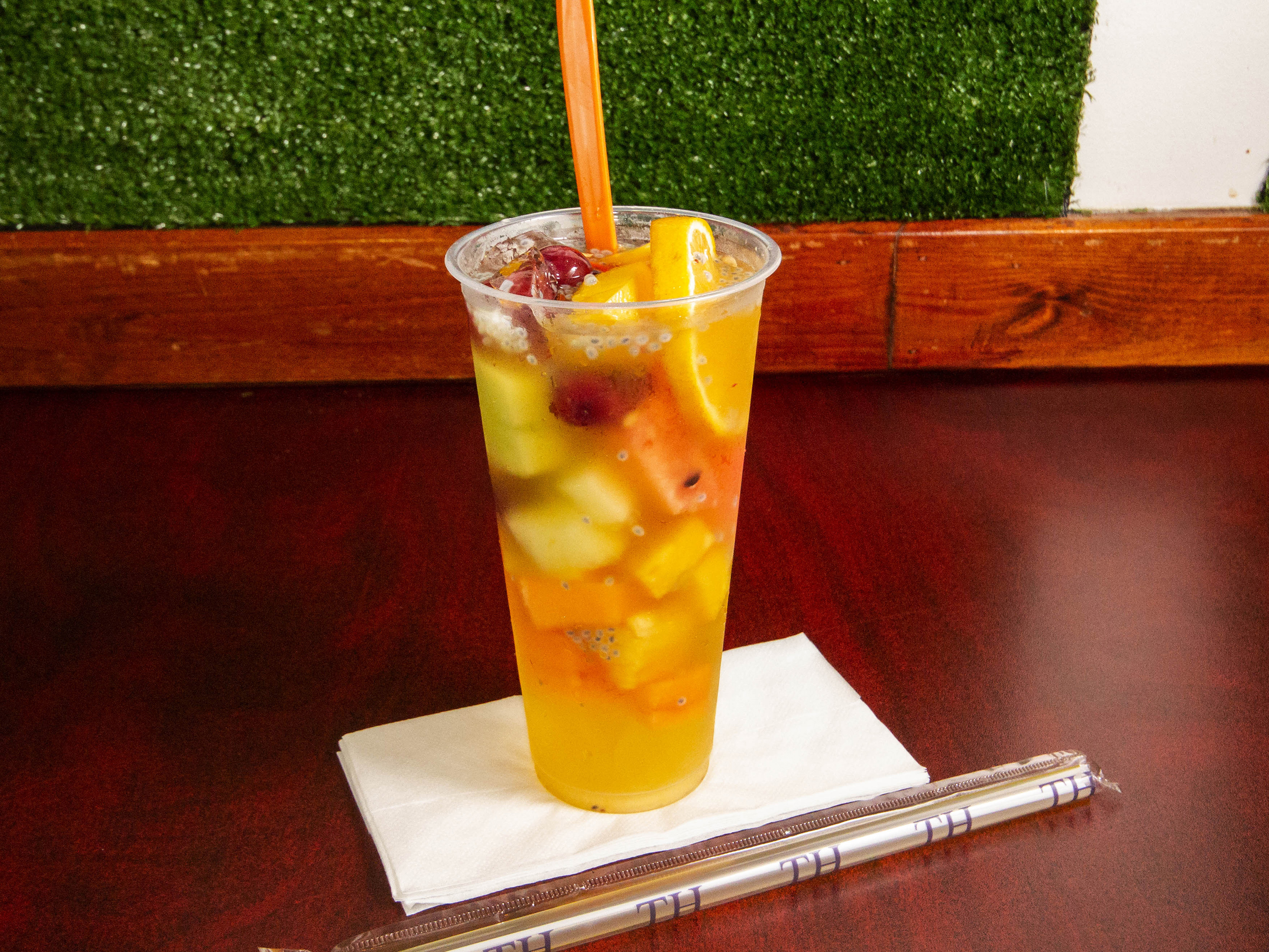 Order 154. Fresh Fruit Tea food online from Teacup Cafe store, Houston on bringmethat.com