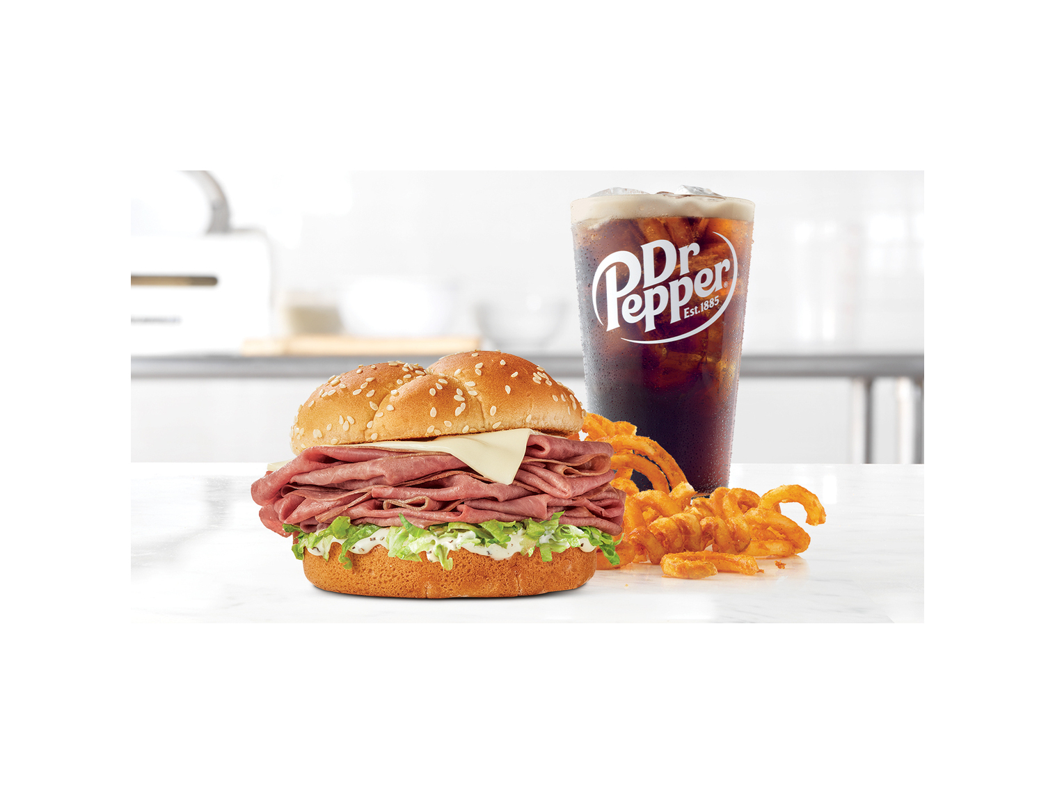 Order Ranch ‘n Swiss Roast Beef Sandwich food online from Arby store, Midwest City on bringmethat.com