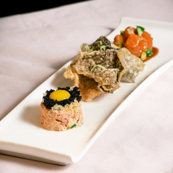 Order Crab Tarter food online from I Prive - Sushi Sake Spirits store, Burlingame on bringmethat.com