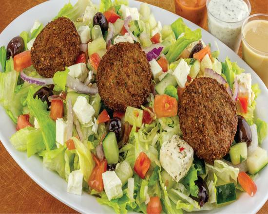 Order Falafel Salad food online from Dlara Mediterranean Grill store, Bonney Lake on bringmethat.com