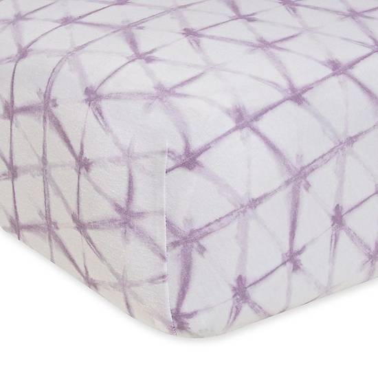 Order Burt's Bees Baby® Glistening Tie Dye Organic Cotton Crib Sheet in Lilac food online from Bed Bath & Beyond store, Lancaster on bringmethat.com