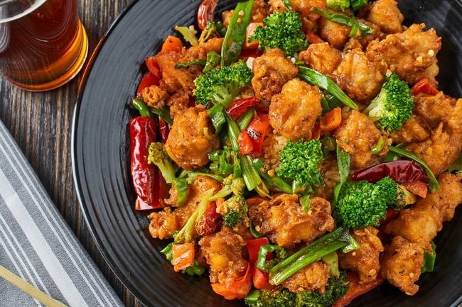 Order Firecracker Chicken - Lunch food online from Ling &amp; Louie Asian Bar & Grill store, Meridian on bringmethat.com