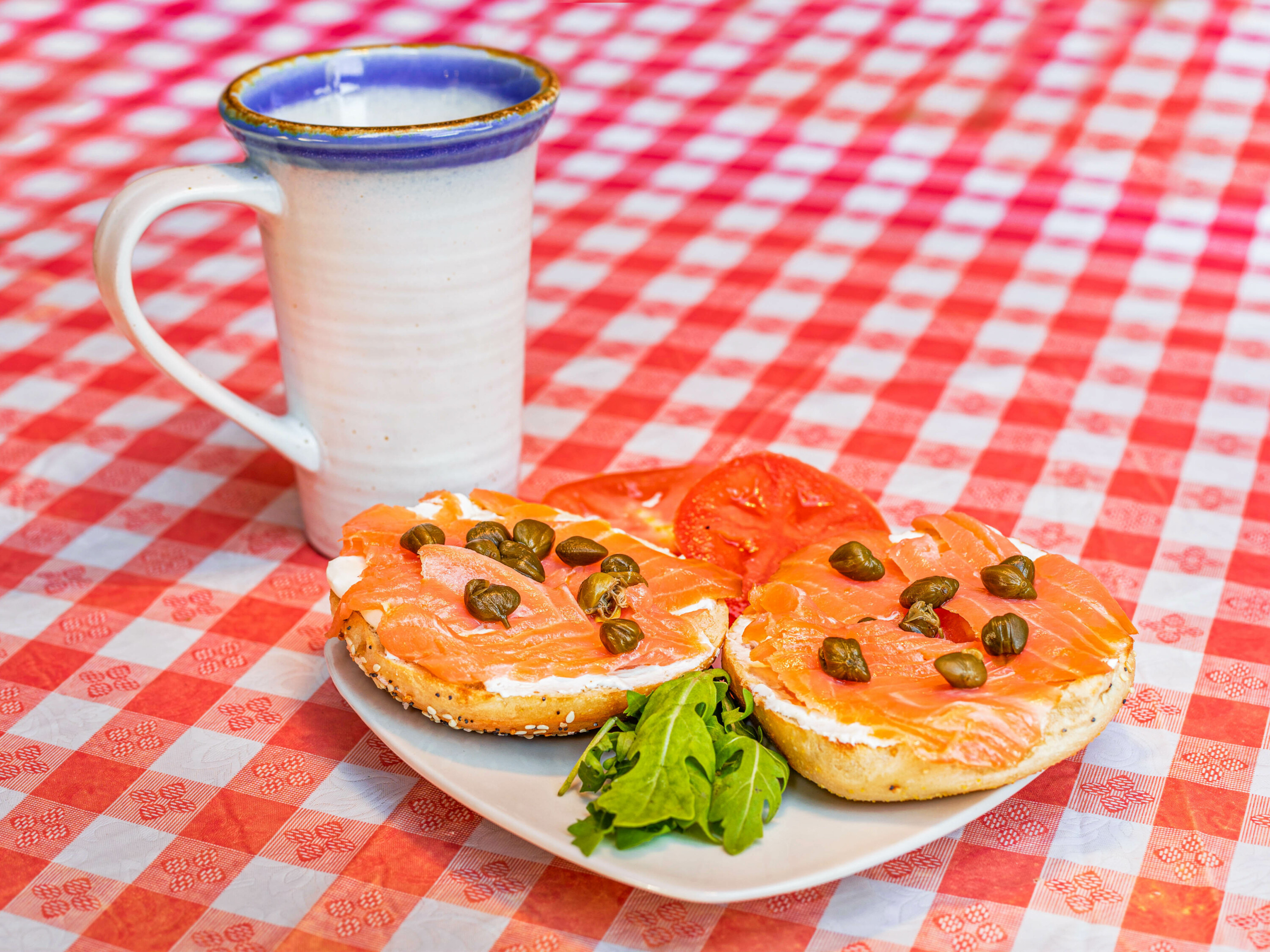 Order Bagel and Cream Cheese food online from Shelter Bay Cafe store, Mill Valley on bringmethat.com