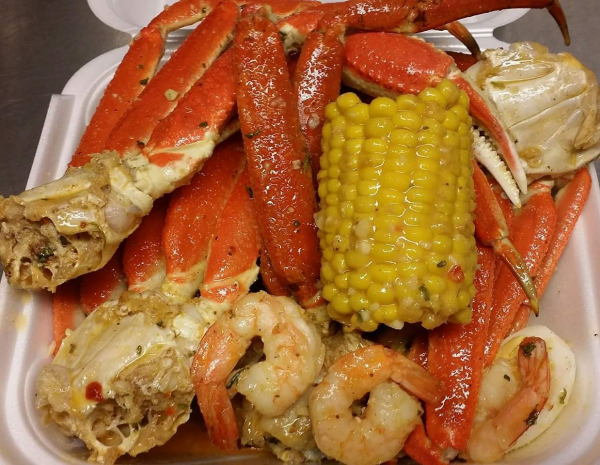 Order 1. Snow Crab and Shrimp Platter food online from Sims Smoked Food Truck store, Seffner on bringmethat.com