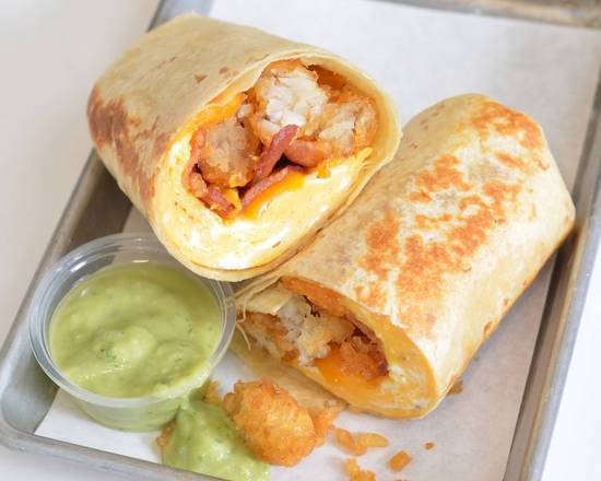 Order Bacon, Egg and Cheddar Breakfast Burrito food online from Egghead Breakfast Burritos store, Winterville on bringmethat.com