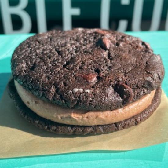 Order Double Chocolate Frosted Sandwich food online from The Cookie Dough Cafe store, Portland on bringmethat.com