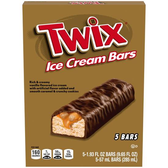 Order Twix Ice Cream Bars, 5 CT food online from Cvs store, Rochester Hills on bringmethat.com