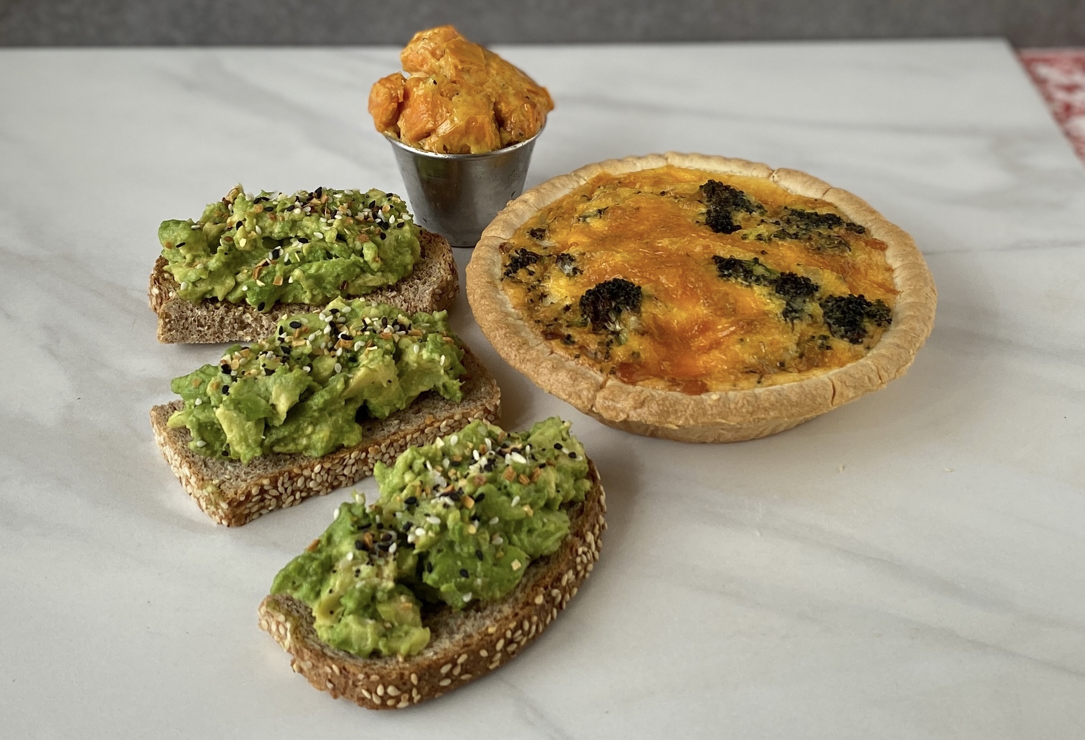 Order Avocado Toast and Quiche food online from Rolling Pin Cafe store, Westwood on bringmethat.com