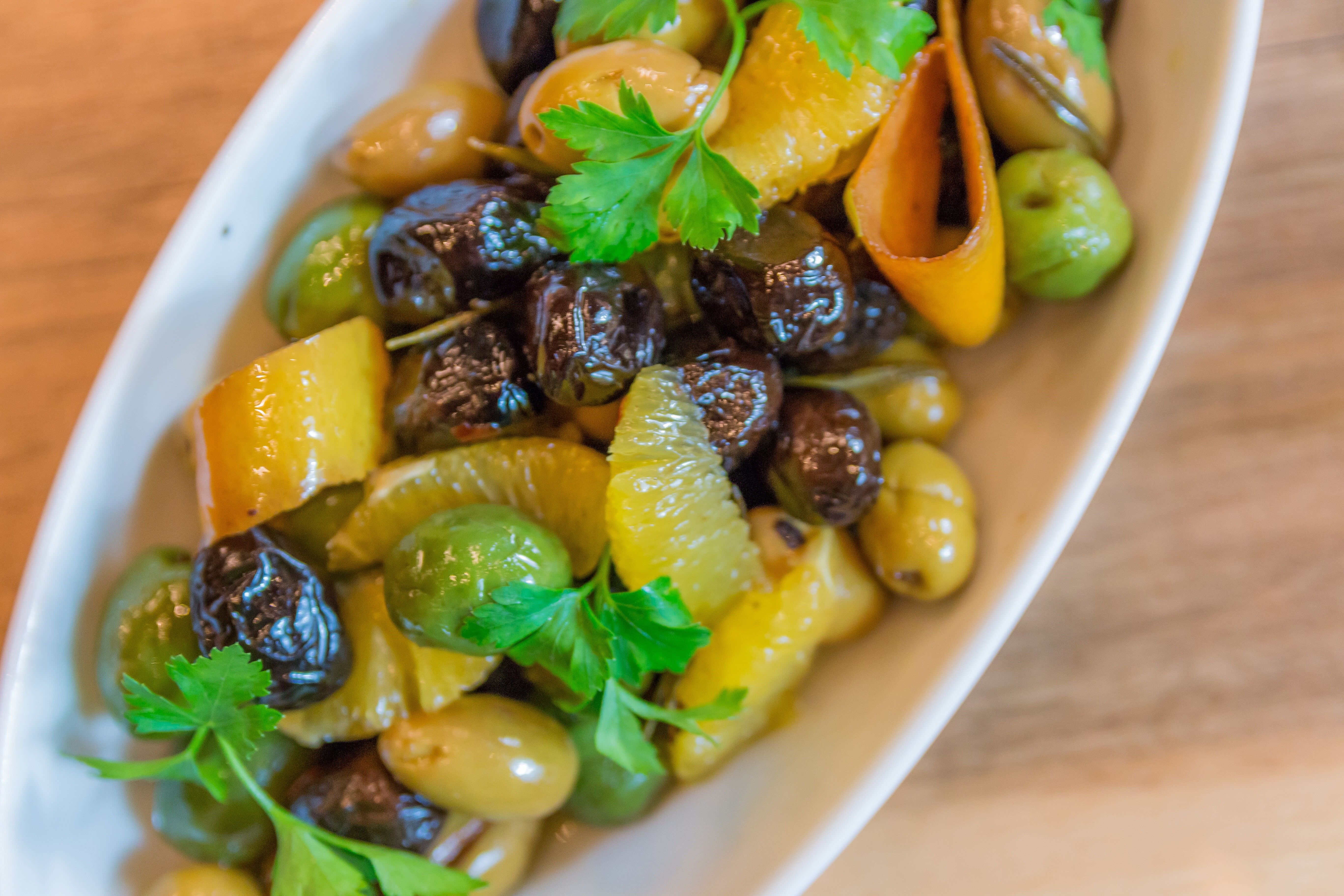 Order Citrus Cured Olives & Marcona Almonds food online from Vidrio store, Raleigh on bringmethat.com