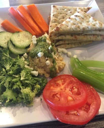 Order Hummus Plate food online from Dlite Healthy On The Go store, Phoenix on bringmethat.com
